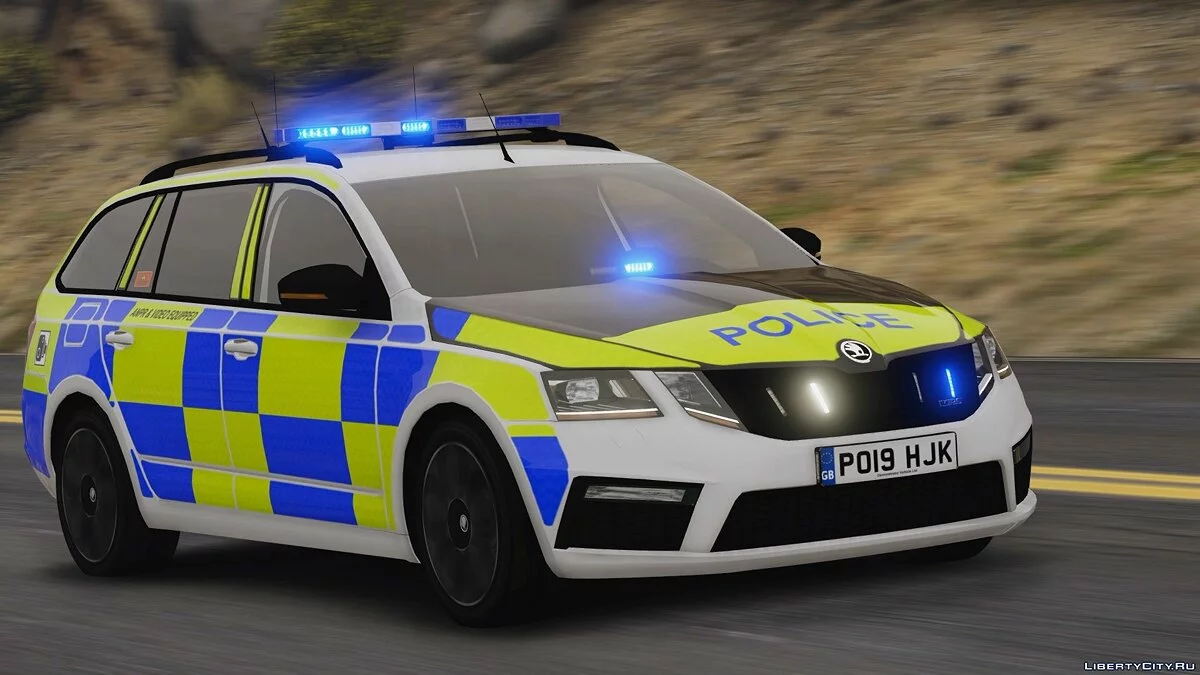 2019 Police Skoda Octavia RS Combi (ELS Pack) [Replace | ELS] V1 / GTA 5