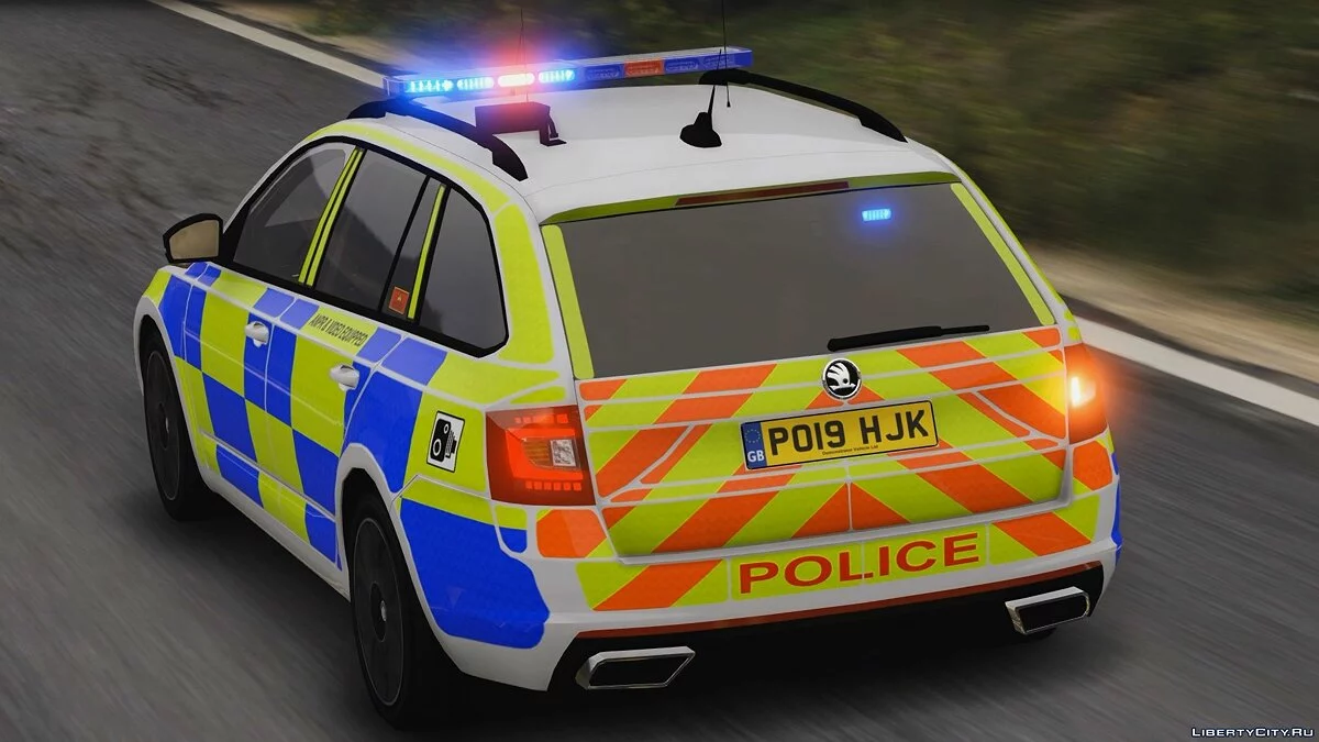 2019 Police Skoda Octavia RS Combi (ELS Pack) [Replace | ELS] V1 / GTA 5
