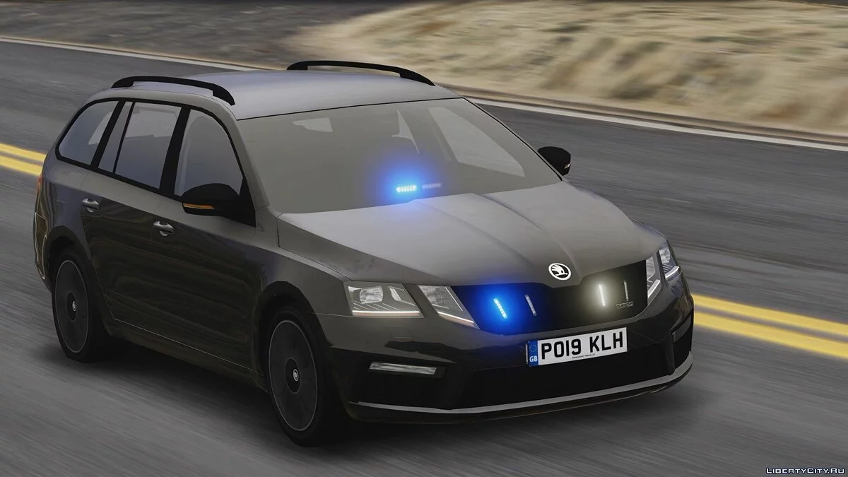 2019 Police Skoda Octavia RS Combi (ELS Pack) [Replace | ELS] V1 / GTA 5