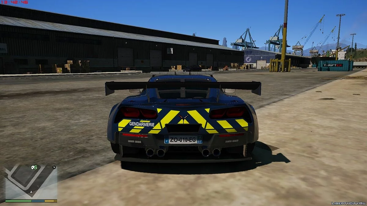 Chevrolet corvette C7R - Французская полиция / GTA 5
