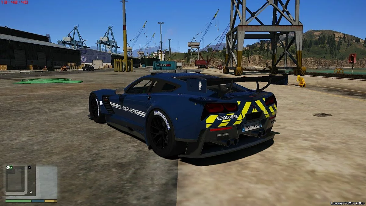 Chevrolet corvette C7R - Французская полиция / GTA 5