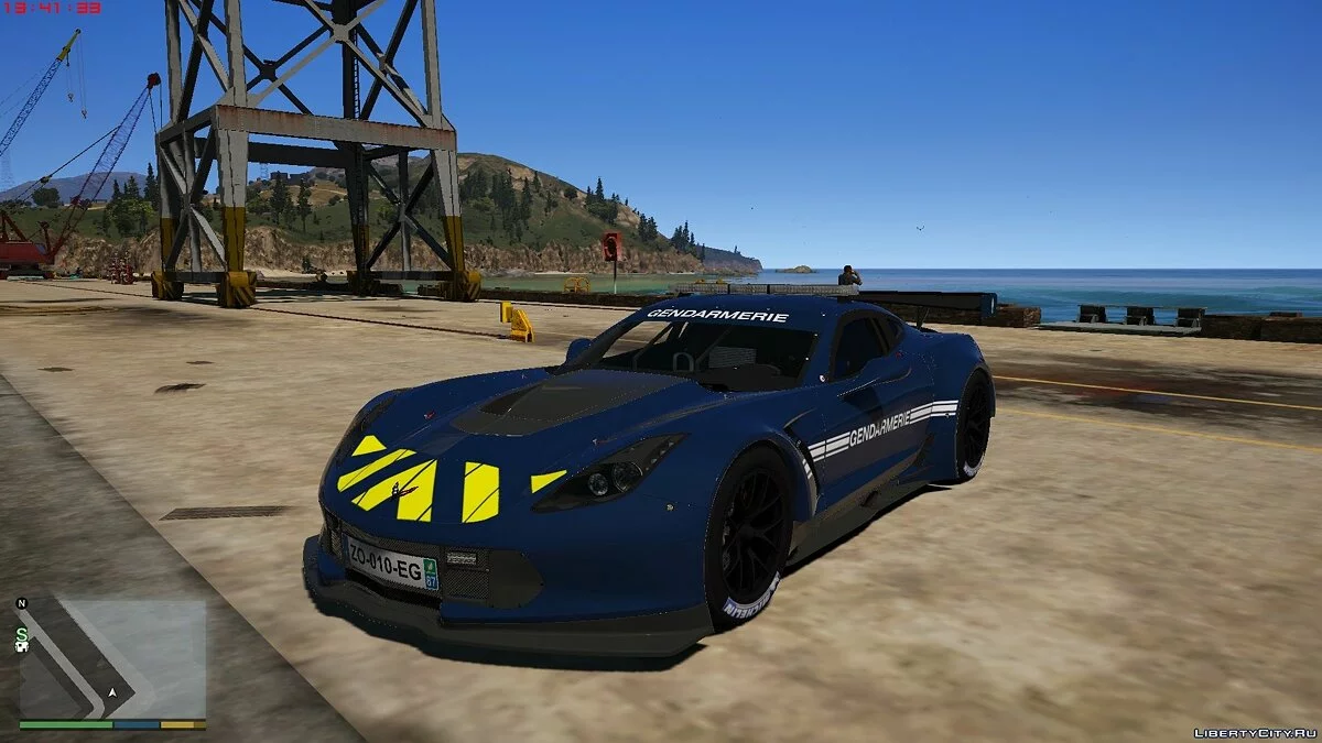 Chevrolet corvette C7R - Французская полиция / GTA 5