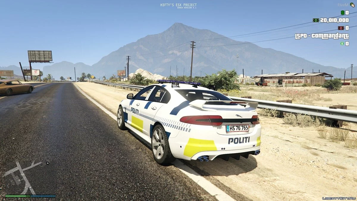 Jaguar XFR - Полиция Дании / GTA 5