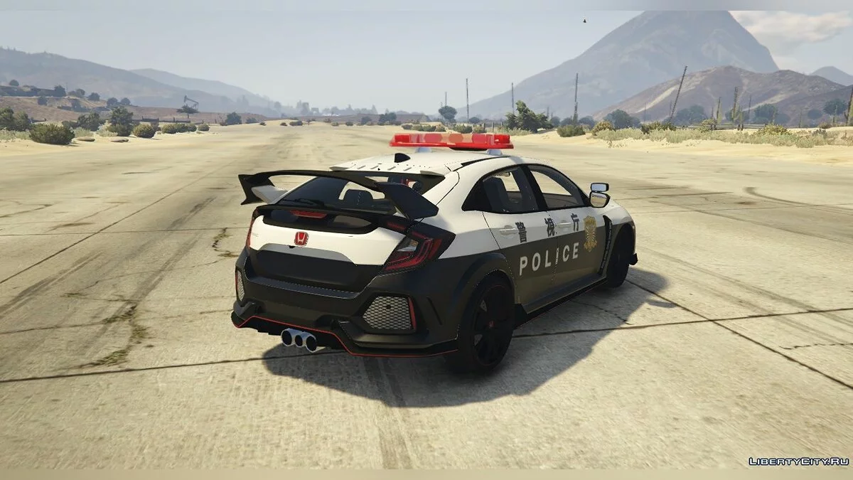 2018 Honda Civic Type R - Полицейский патруль Японии / GTA 5