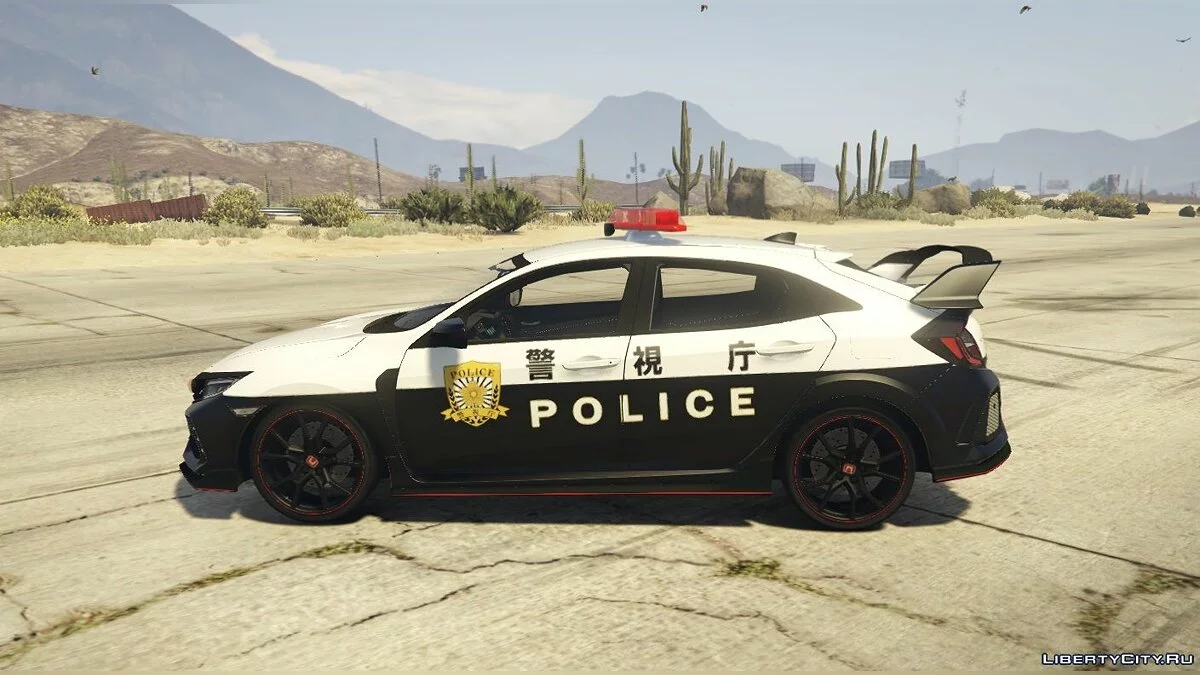 2018 Honda Civic Type R - Полицейский патруль Японии / GTA 5
