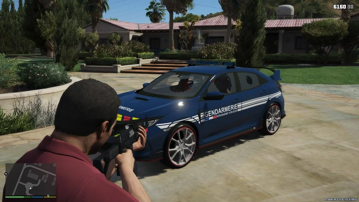 Honda Civic Type R 2017 - Французская жандармерия / GTA 5