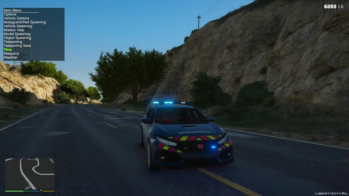 Honda Civic Type R 2017 - Французская жандармерия / GTA 5