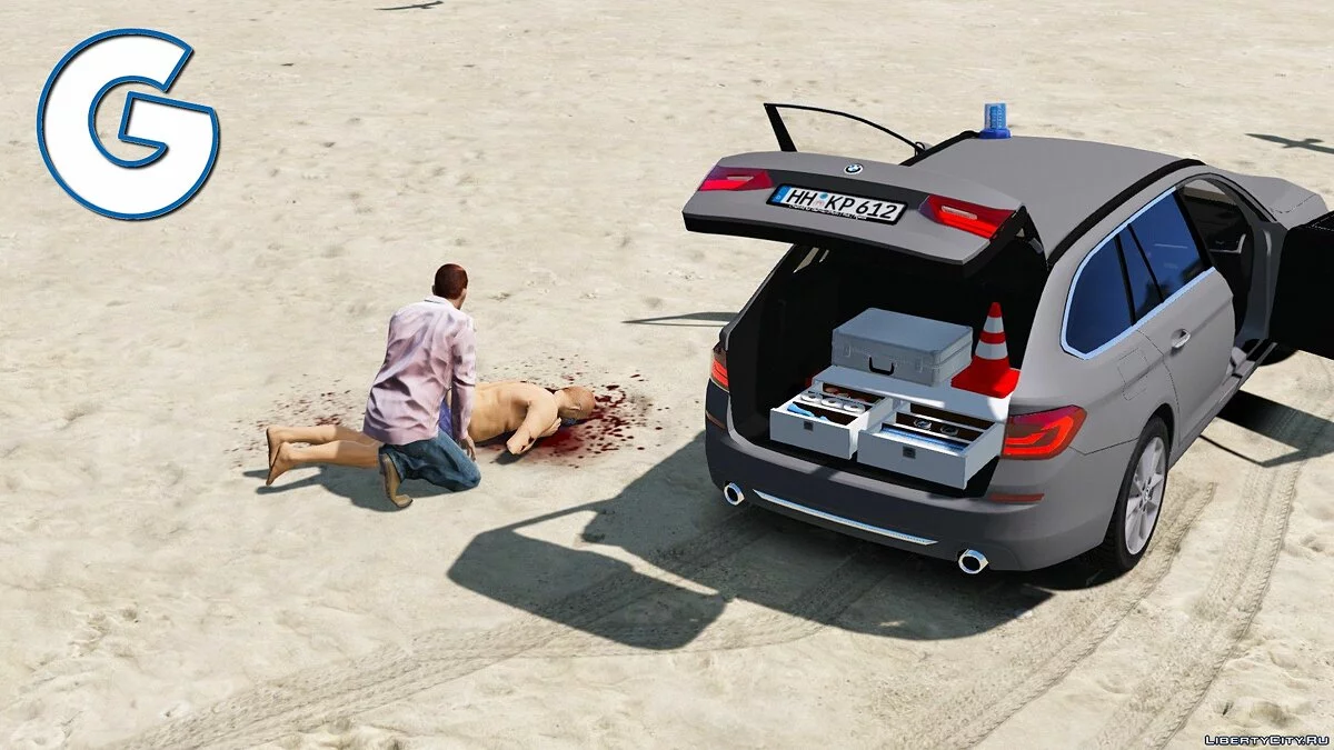 BMW G31 полиция Гамбурга / GTA 5