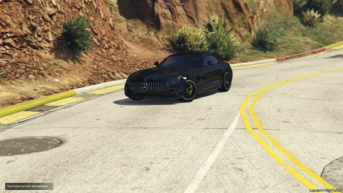 Mercedes-Benz AMG GT-R Police (ADD-ON) 1.0 / GTA 5