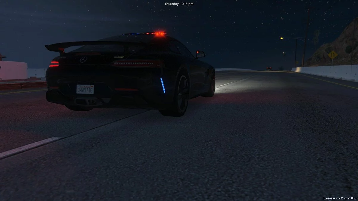 Mercedes-Benz AMG GT-R Police (ADD-ON) 1.0 / GTA 5