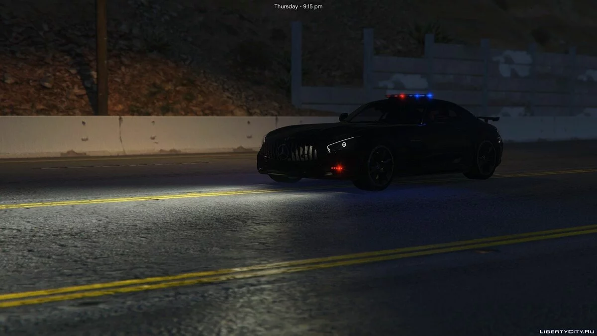 Mercedes-Benz AMG GT-R Police (ADD-ON) 1.0 / GTA 5