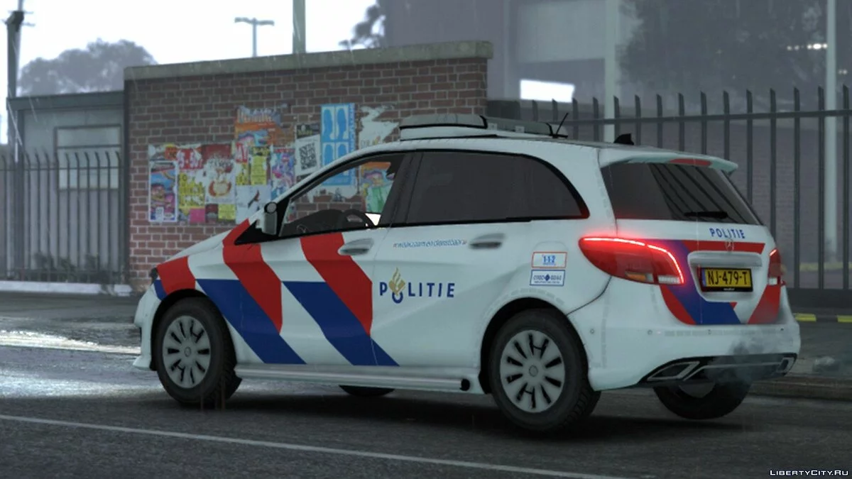 Mercedes Benz B Klasse 2016 Politie [ OOV / BZK / ELS / Reflective ] 1.0 / GTA 5