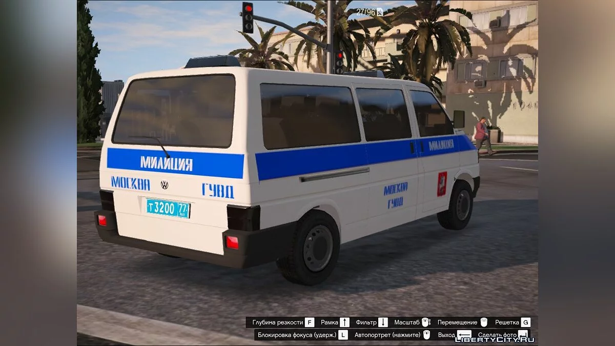 Volkswagen Transporter Police T4 - Милиция ГУВД Москвы / GTA 5
