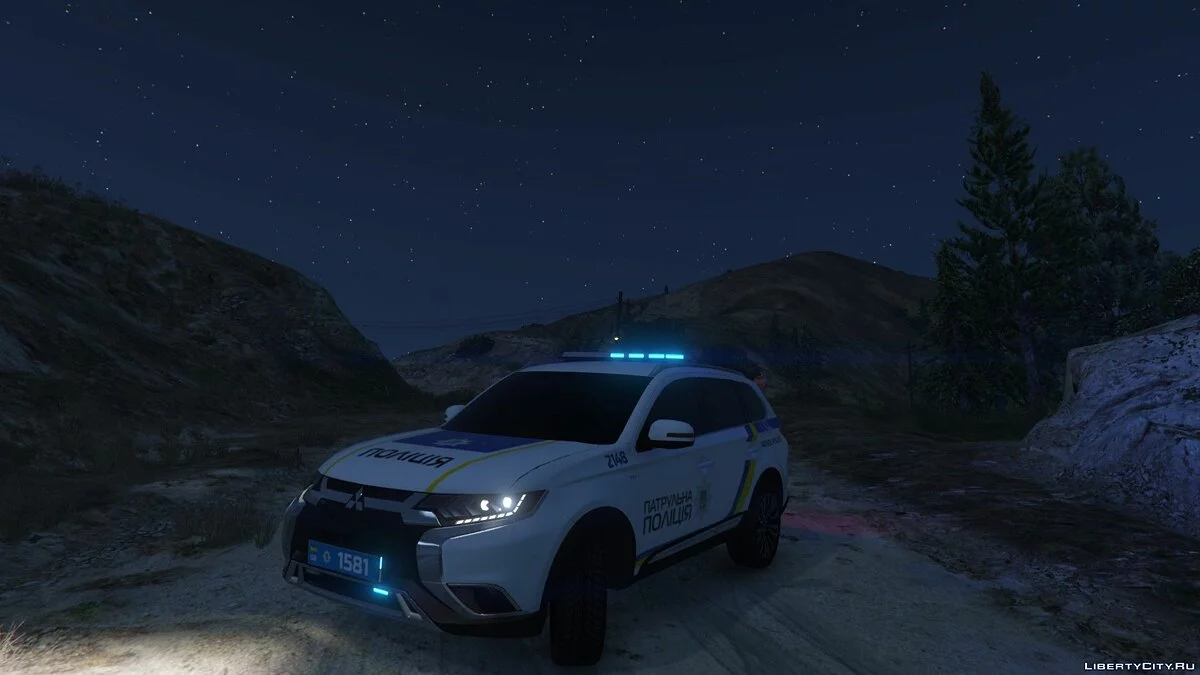 Mitsubishi Outlander 2018 полиции Украины / GTA 5