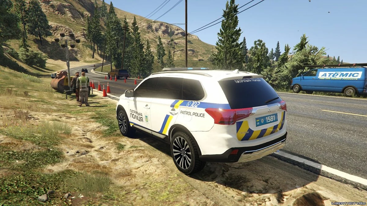 Mitsubishi Outlander 2018 полиции Украины / GTA 5