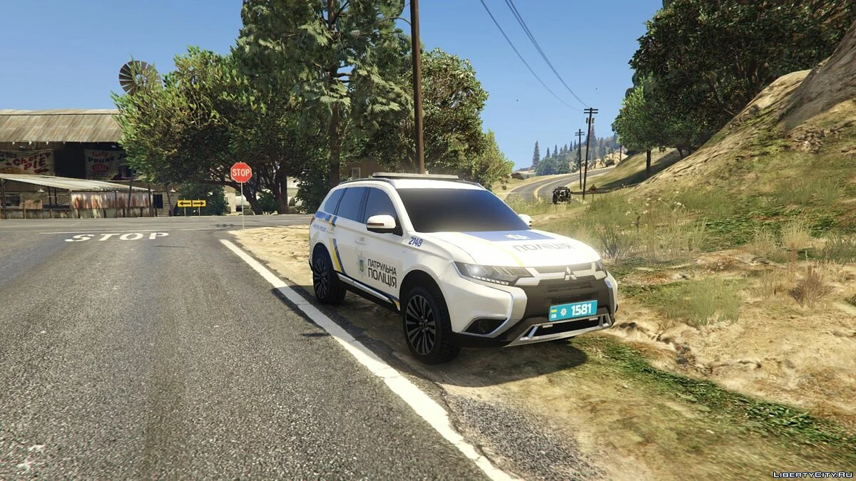Mitsubishi Outlander 2018 полиции Украины / GTA 5