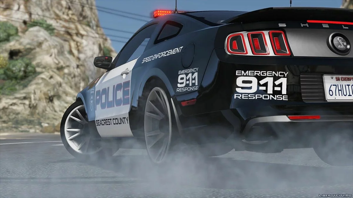 Ford Shelby GT500 | Hot Pursuit Police [Add-On / Replace | Template] 2.0 / GTA 5