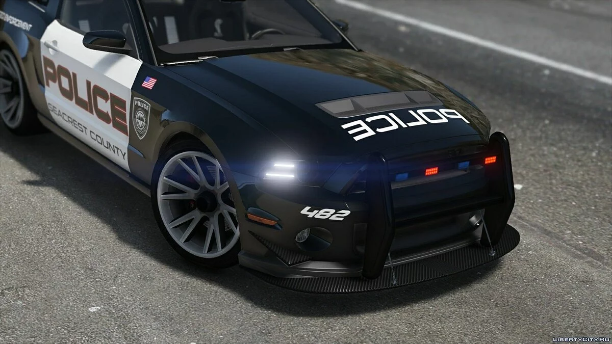 Ford Shelby GT500 | Hot Pursuit Police [Add-On / Replace | Template] 2.0 / GTA 5