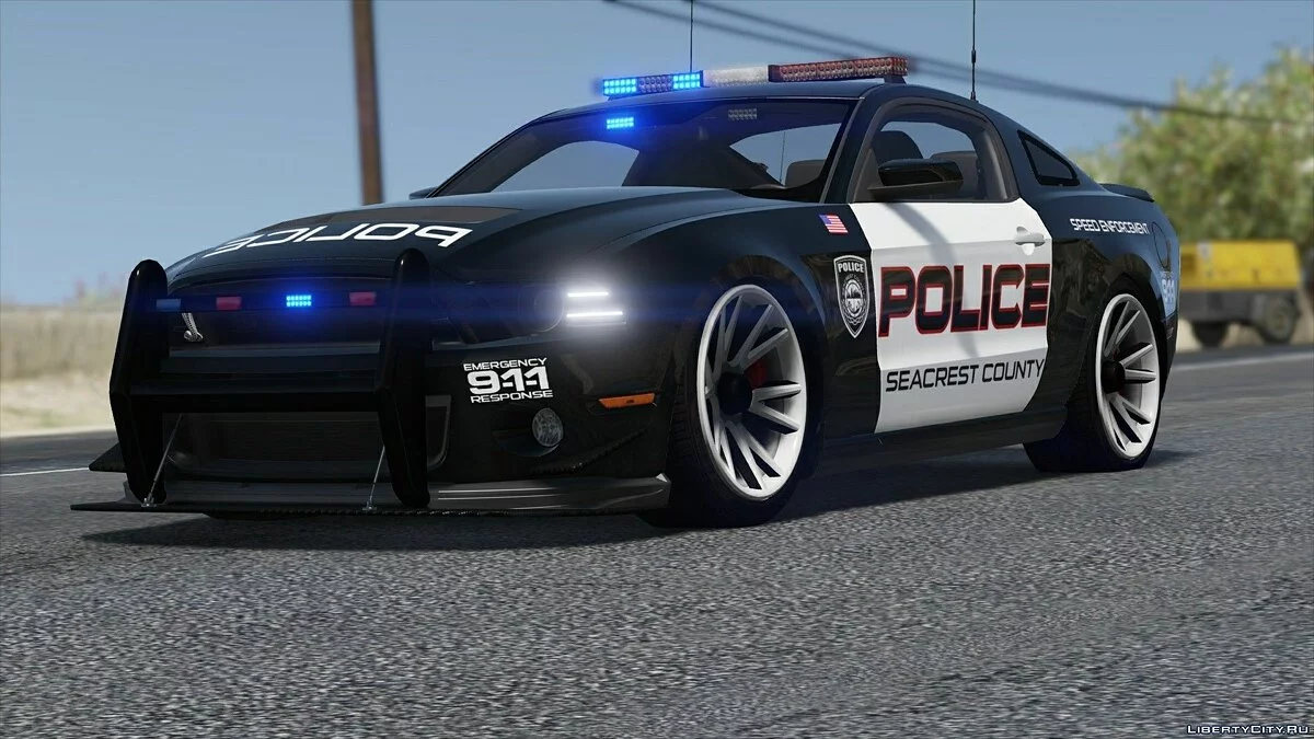 Ford Shelby GT500 | Hot Pursuit Police [Add-On / Replace | Template] 2.0 / GTA 5