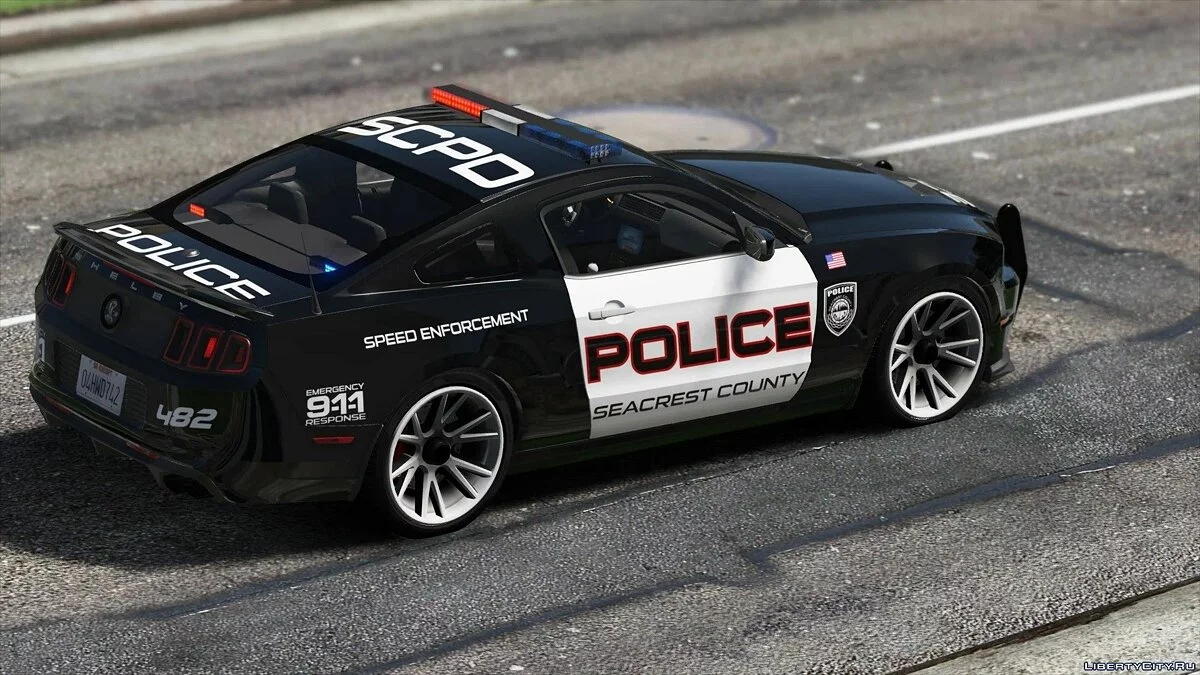 Ford Shelby GT500 | Hot Pursuit Police [Add-On / Replace | Template] 2.0 / GTA 5