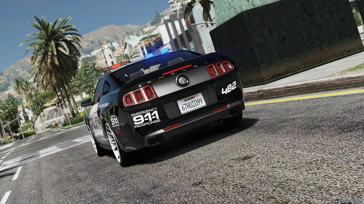Ford Shelby GT500 | Hot Pursuit Police [Add-On / Replace | Template] 2.0 / GTA 5