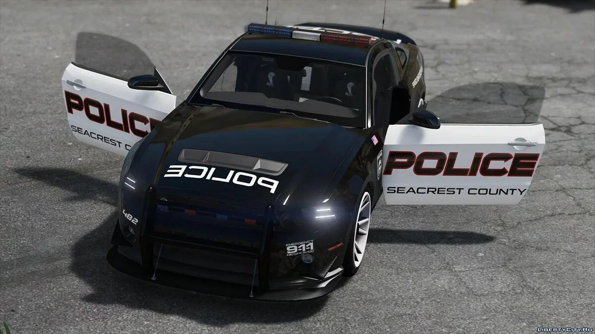 Ford Shelby GT500 | Hot Pursuit Police [Add-On / Replace | Template] 2.0 / GTA 5