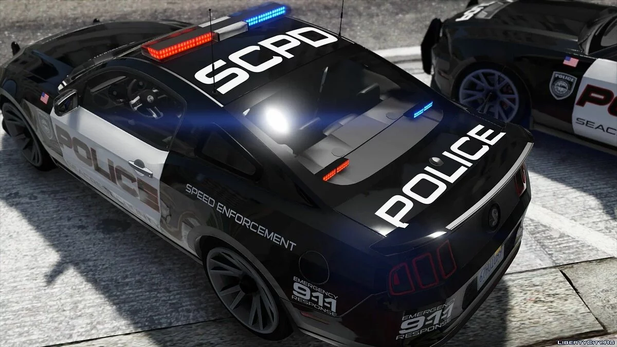 Ford Shelby GT500 | Hot Pursuit Police [Add-On / Replace | Template] 2.0 / GTA 5