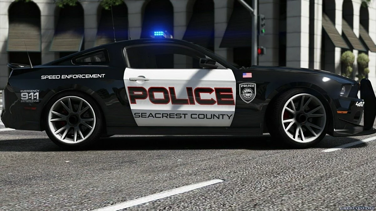 Ford Shelby GT500 | Hot Pursuit Police [Add-On / Replace | Template] 2.0 / GTA 5