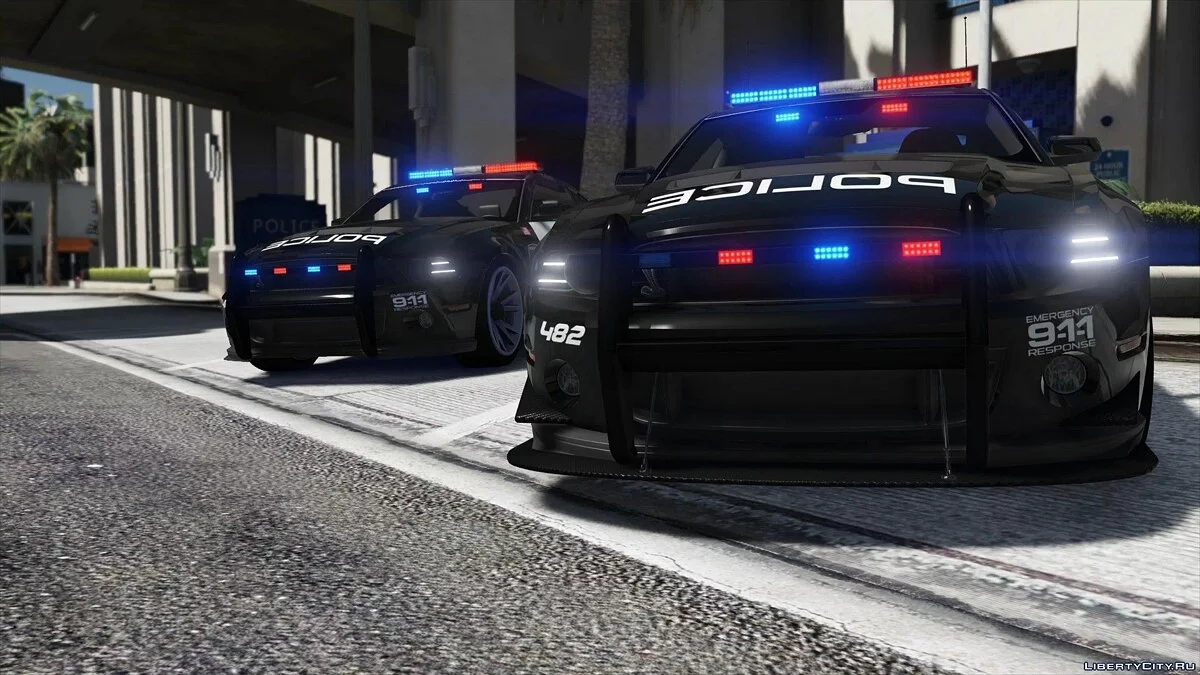 Ford Shelby GT500 | Hot Pursuit Police [Add-On / Replace | Template] 2.0 / GTA 5