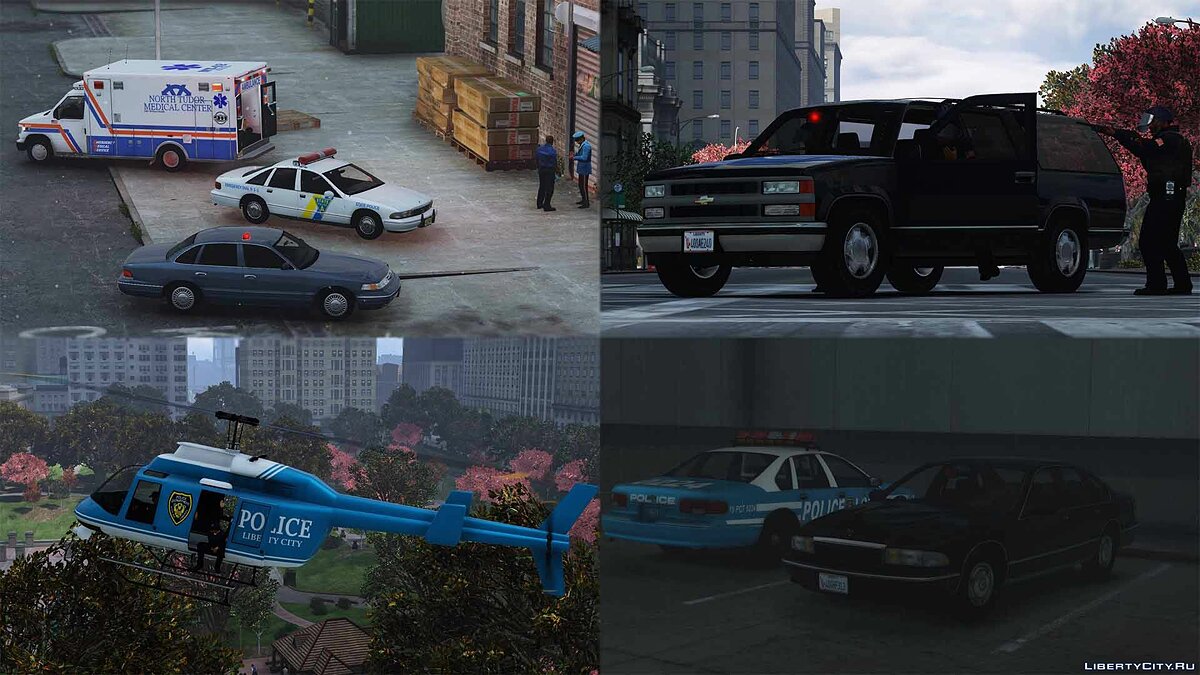 Скачать Retro Emergency Vehicles Pack : East Coast Addon ( 90's )  1.4.0 для GTA 5