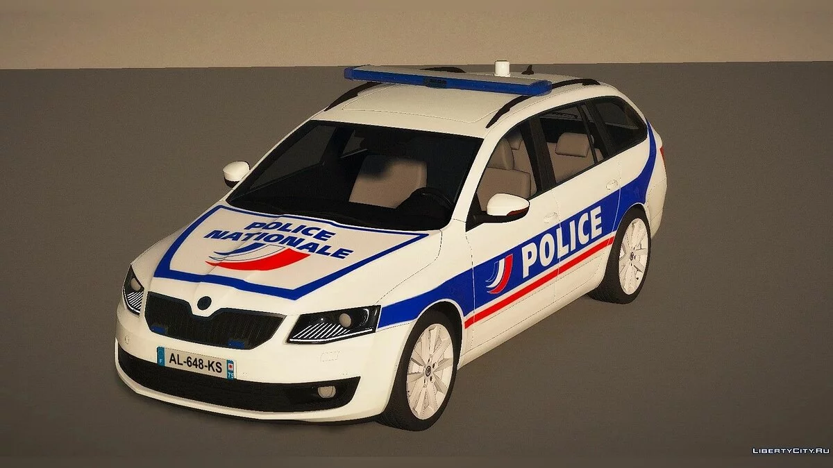 Skoda Octavia Police Nationale [NON-ELS | ELS | FiveM | Replace] 1 / GTA 5