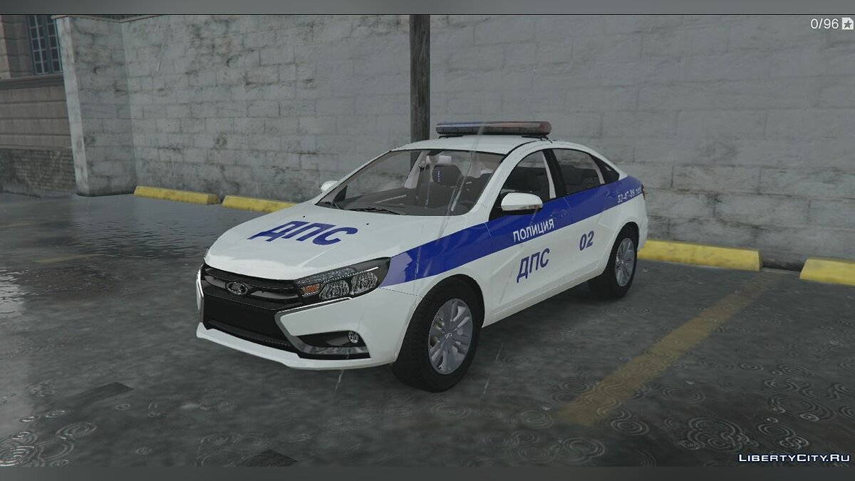 Скачать Lada Vesta Police [Replace] 1.0 для GTA 5