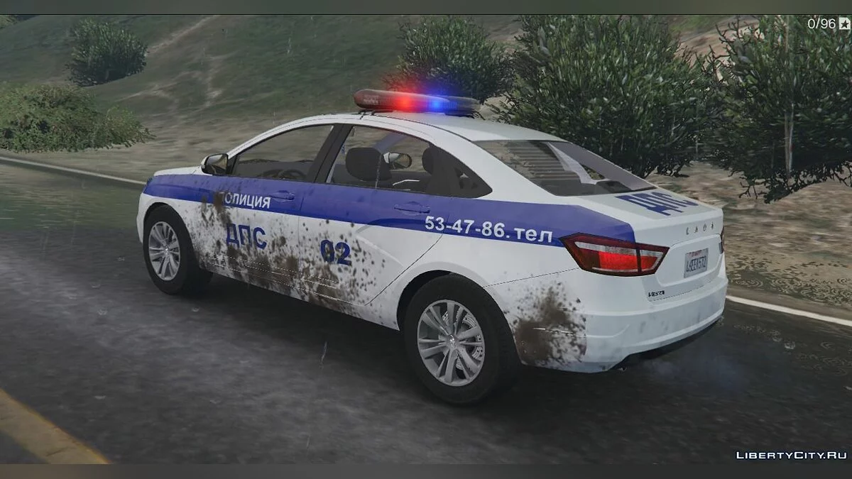Lada Vesta Police [Replace] 1.0 / GTA 5