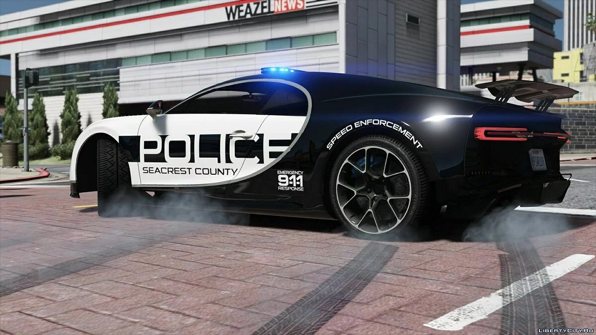Bugatti Chiron Hot Pursuit Police / GTA 5