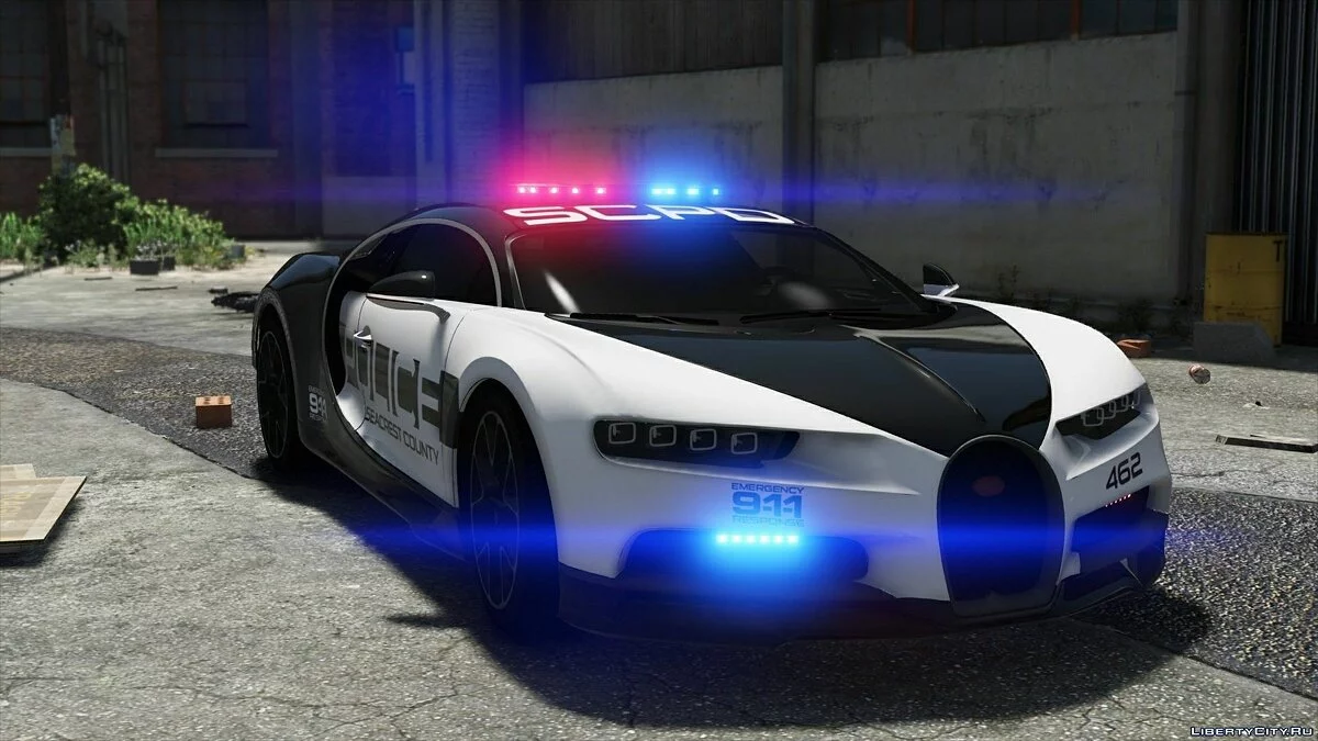 Bugatti Chiron Hot Pursuit Police / GTA 5