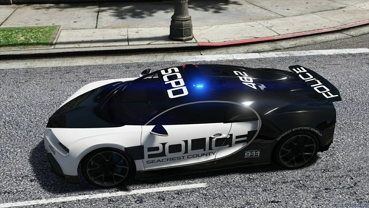 Bugatti Chiron Hot Pursuit Police / GTA 5