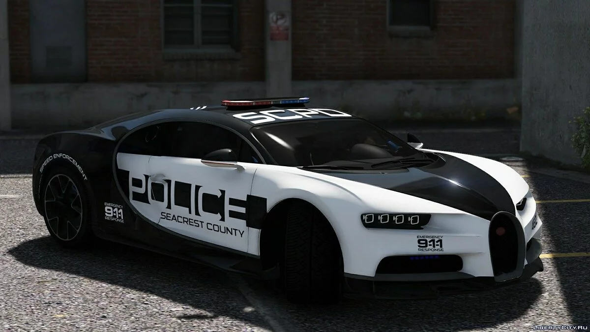 Bugatti Chiron Hot Pursuit Police / GTA 5
