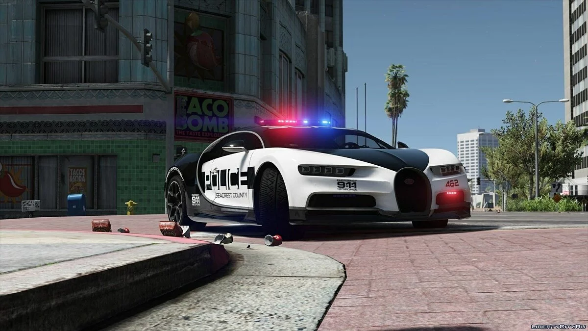 Bugatti Chiron Hot Pursuit Police / GTA 5