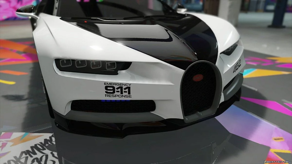 Bugatti Chiron Hot Pursuit Police / GTA 5