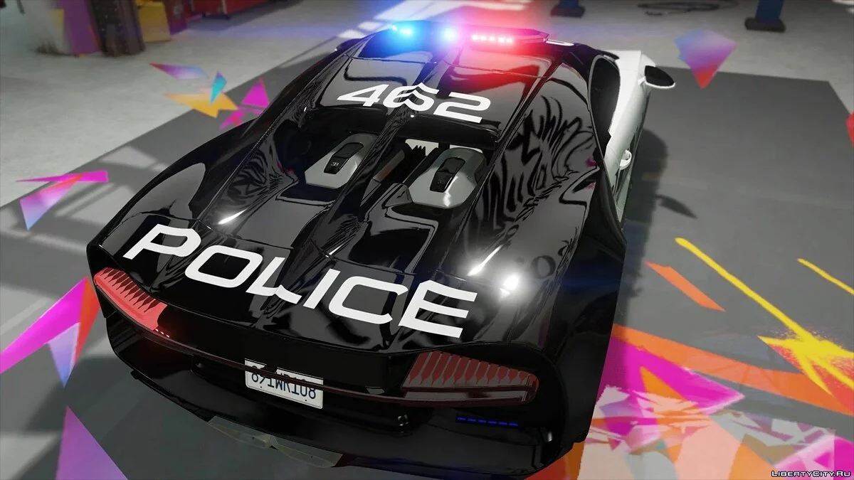Bugatti Chiron Hot Pursuit Police / GTA 5