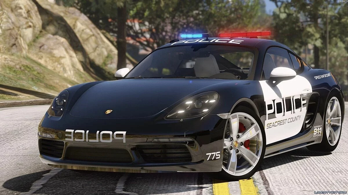Porsche 718 Cayman S Hot Pursuit Police / GTA 5
