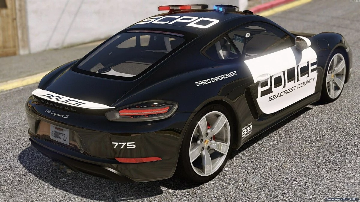Porsche 718 Cayman S Hot Pursuit Police / GTA 5