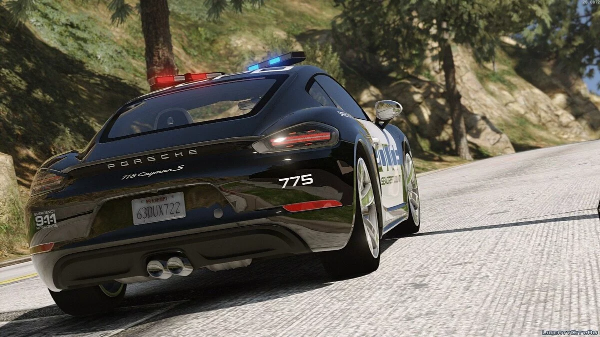 Porsche 718 Cayman S Hot Pursuit Police / GTA 5