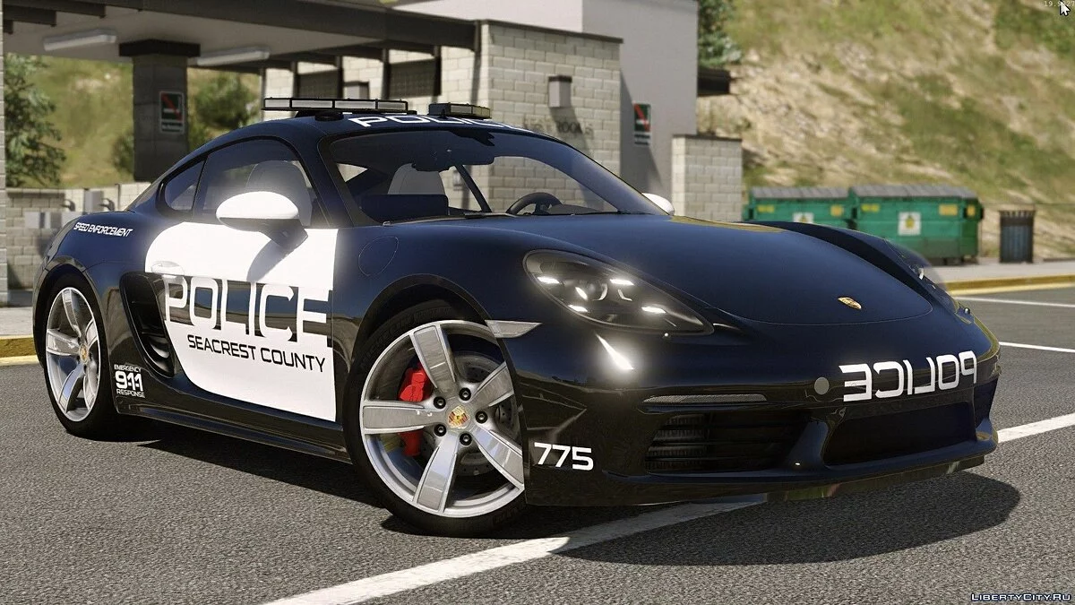 Porsche 718 Cayman S Hot Pursuit Police / GTA 5
