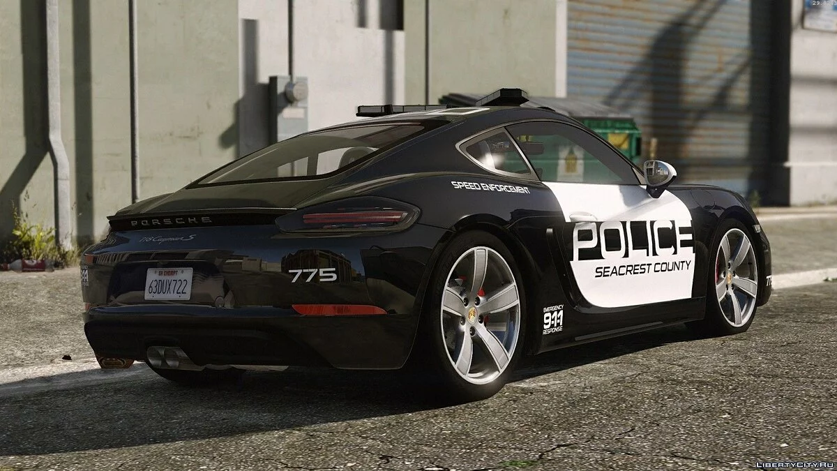 Porsche 718 Cayman S Hot Pursuit Police / GTA 5