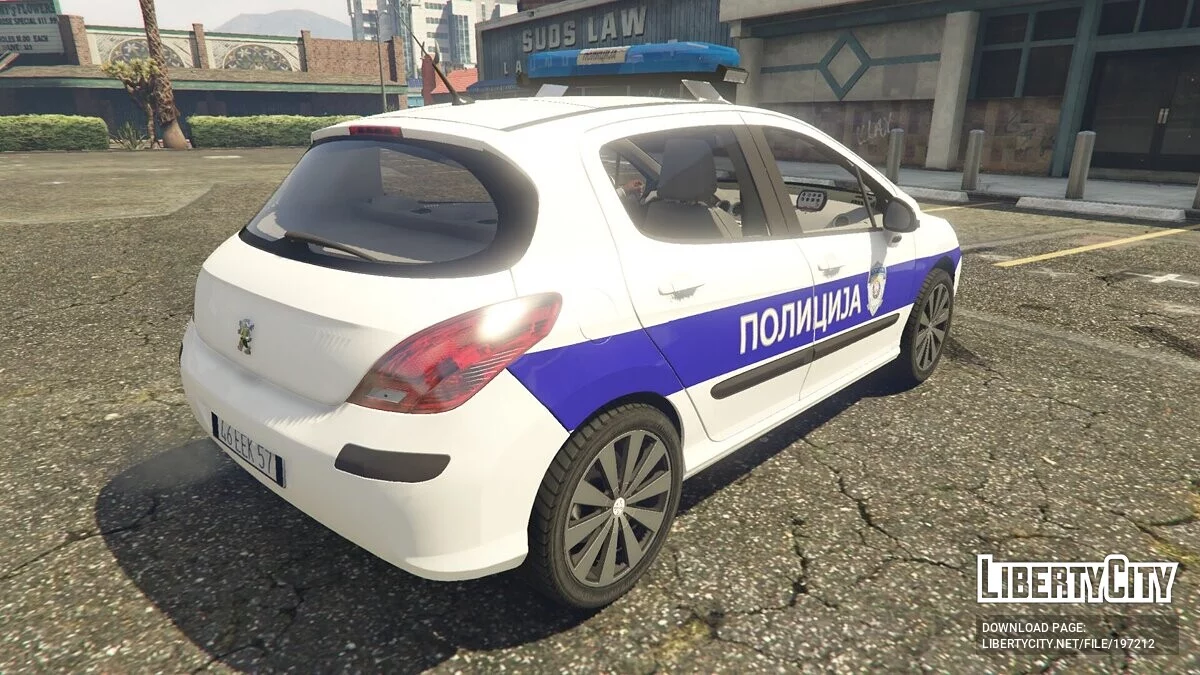 Peugeot 308 - Полиция Сербии / GTA 5