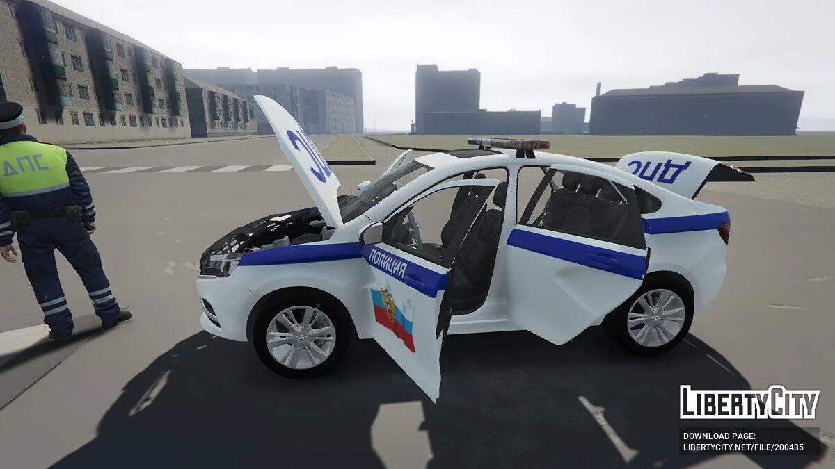 LADA Vesta 2013 Полицейская / GTA 5