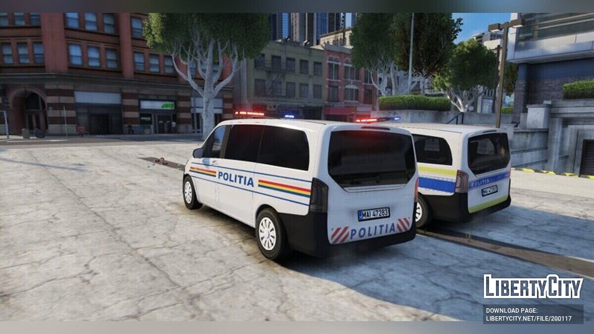 Скачать Mercedes-Benz Vito 2016 Romanian Police Pack для GTA 5