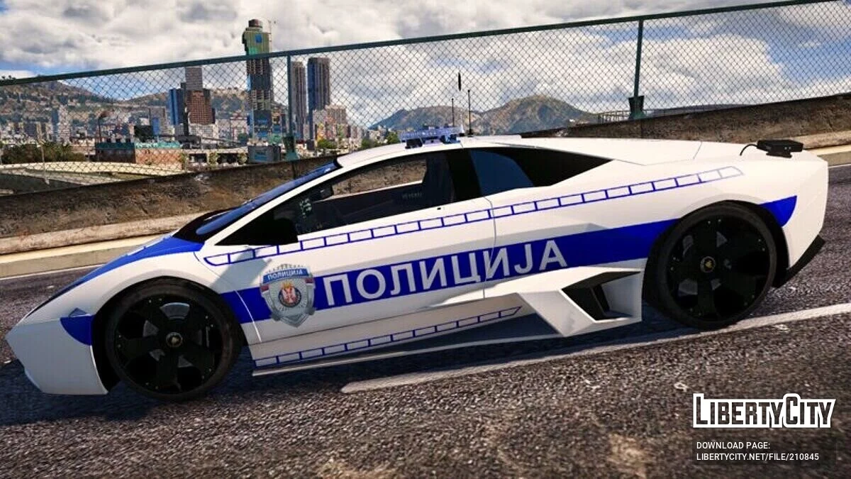Lamborghini Reventon - Полиция Сербии / GTA 5