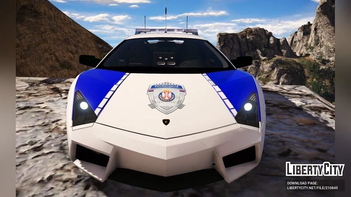 Lamborghini Reventon - Полиция Сербии / GTA 5